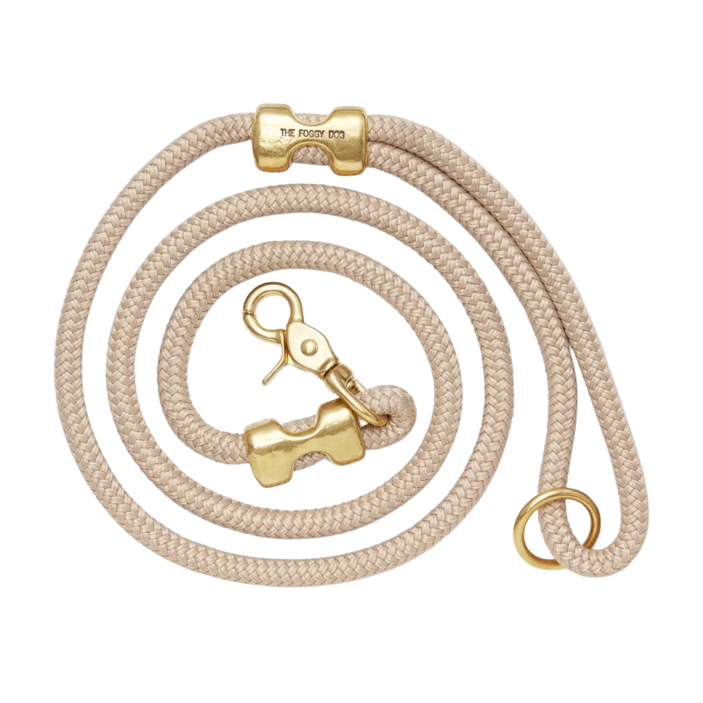 Marine Rope Dog Leash Flax Pets of Ponsonby