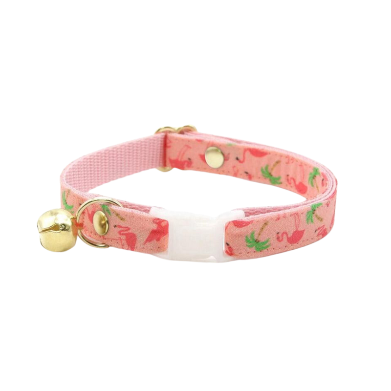 Flamingo Palms Cat Collar