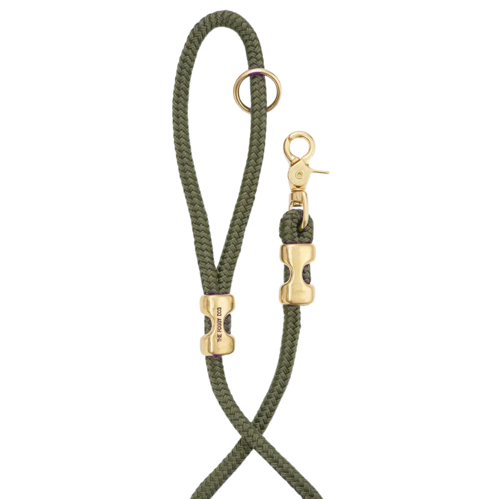 Marine Rope Dog Leash Olive Pets of Ponsonby