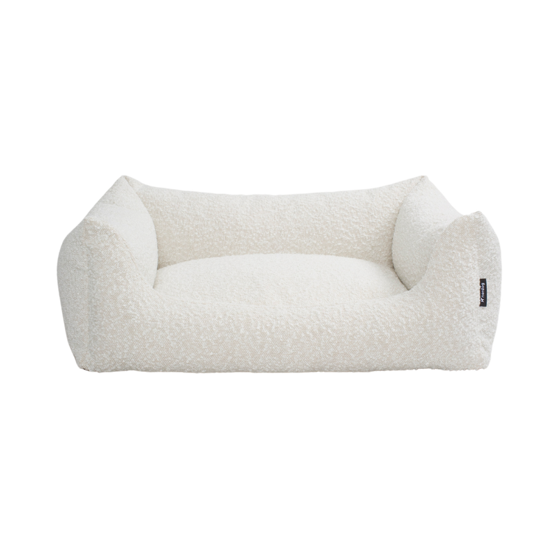 Natural Boucle Dog Bed