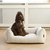 Natural Boucle Dog Bed