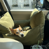 Jet Setter Dog Car Seat Olive